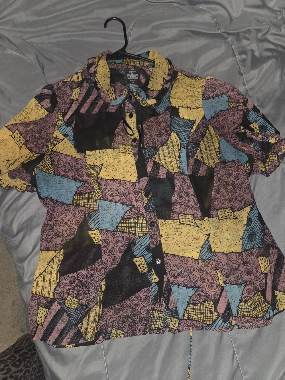 Sally Nightmare Before Christmas Button Up Shirt.
